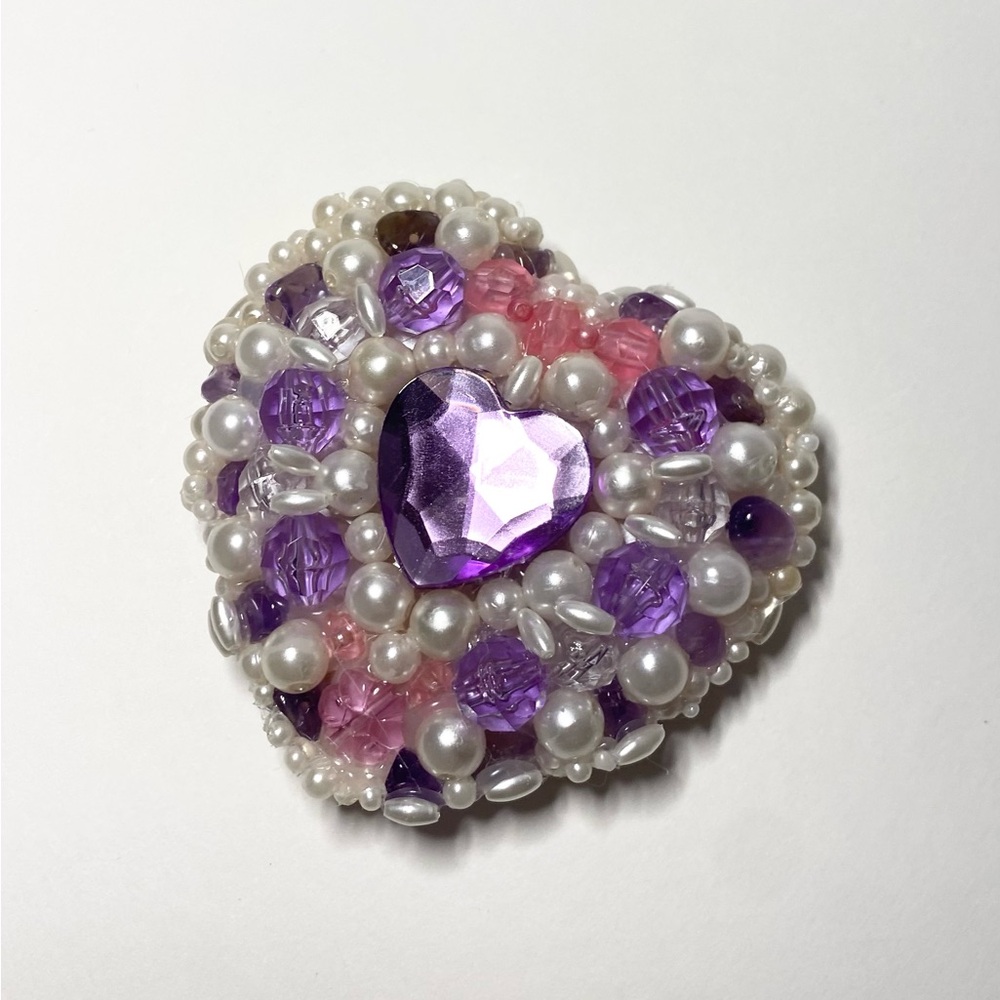 Custom bejewled hand mirror bead Kandi